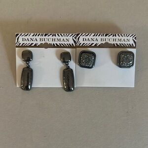 2 Pairs Dana Buchman Earrings New
